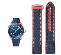JZWCHQ Regarder Bracelet pour Omega 300 Seamaster 600 Planet Ocean Silicone Nylon Sangle Accessoires Watch Band Chain 20mm 22 mm ceinture