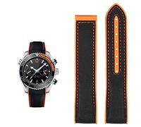 JZWCHQ Regarder Bracelet pour Omega 300 Seamaster 600 Planet Ocean Silicone Nylon Sangle Accessoires Watch Band Chain 20mm 22 mm ceinture