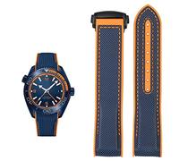 JZWCHQ Regarder Bracelet pour Omega 300 Seamaster 600 Planet Ocean Silicone Nylon Sangle Accessoires Watch Band Chain 20mm 22 mm ceinture