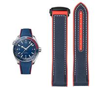 JZWCHQ Regarder Bracelet pour Omega 300 Seamaster 600 Planet Ocean Silicone Nylon Sangle Accessoires Watch Band Chain 20mm 22 mm ceinture