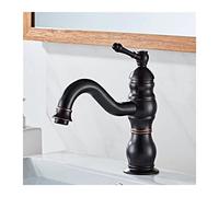 JZWCHQ Robinet de bassin en laiton antique 360 ROTATION SEUX POIGNE BUT CHAUD BACKER BACILAGE BACILAGE DU BACIELLE DÉVILLE