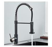 JZWCHQ Robinet de cuisine en or brossé Tirez vers le bas à 2 voies Spray à poignée monomolleuse à poignée chaude Bouxer d'eau froide 360 Rotation Torneira Cozinha Bouxer (Tycle gris nickel)