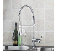 JZWCHQ Robinet de Cuisine LED avec Robinet de lavabo à lavabo en Laiton Solide pivotant