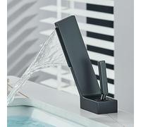 JZWCHQ Robinet de lavabo de salle de bain robinets de lavabo chromé noir