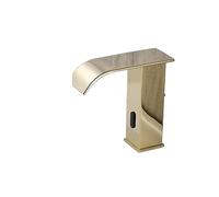 JZWCHQ Robinet de salle de bain noir de luxe Matte Black Room Tap à pont chaud et à pain mélangeur d'évier (couleur: or noir court)