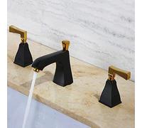 JZWCHQ Robinet de salle de bain, poignée mélangeur, robinet de salle de bain, lave-vaisselle de lavage de salle de bain, lavabo pour lavage de lavage de lavage à 3 trous, touche de lavage de lavage à