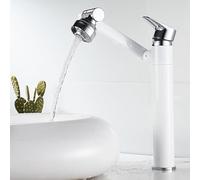 JZWCHQ Robinet de salle de bain, robinet d'évier de salle de bain, rotatif à 360 °, mélangeur de salle de bain moderne, robinet de lavabo, mélangeur à levier unique, installation à un trou