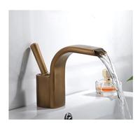 JZWCHQ Robinet pour lavabo de salle de bain robinets mélangeur à eau froide chaude pont pont monté de bain à trou de salle de bain chromée fini, installation facile