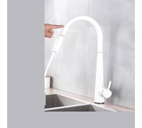 JZWCHQ Robinets de Cuisine en Or broussés Contrôle de Robinet inductif Smart Touch Faucet Kitcheur Cuisine Black White Kitchen Faucets (Color-Sensor-White)