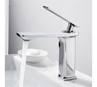 JZWCHQ Robinets de salle de bain Gold blanc noir chromé basin évier avec poignée montée en aérosol.