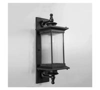 JZWCHQ S Extérieur Étanche Jardin Chinois Balcon S Jardin Villa Allée LED ,LED Plafonnier Suspension Lamp,A (Noir)