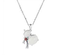 JZWCHQ S925 plaqué givré Agate Rouge pendent Gourde Collier de Transfert de Style Ethnique de Style Ethnique Accessoires de chaîne Rouge Agate Rouge