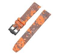 JZWCHQ Sangle de camouflage pour Swatch Moonswatch End Ext End Silicone Rubber Bracelet Men Women Sport Watch Band Accessoires 20 mm