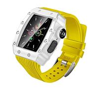 JZWCHQ Sangle de modification pour mod kit 45 44 mm 40mm 41 mm Cadre de pare-chocs Luxury Bandle de caoutchouc Iwatch Series 7 SE 6 5 4 3 Set