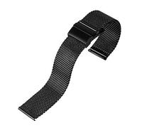 JZWCHQ Sangle de montre, 18/20 / 22 mm Mesh en acier inoxydable Déploiement Bands de montre Boucles STRATS BRACEAUX BANDE BAND