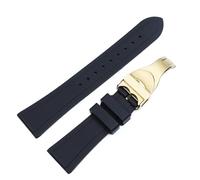 JZWCHQ Sangle de montre de 20 mm 22 mm étanche en silicone en silicone de montre en argent boucle en or pour Tudor T17 PRC100 STRAP