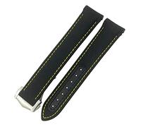 JZWCHQ Sangle de montre en toile en nylon de 19 mm 20 mm pour Omega 300 AT150 Fabric Aqua Terra 150 Bleu 21 mm 22 mm