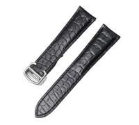 JZWCHQ Sangle en cuir compatible véritable groupe de montre brun noir pour hommes et femmes 16 18 20 22 24 mm