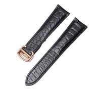 JZWCHQ Sangle en cuir compatible véritable groupe de montre brun noir pour hommes et femmes 16 18 20 22 24 mm