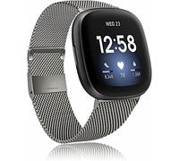 JZWCHQ Sangle en métal compatible avec Fitbit Versa 3 STRAP/FITBIT SENSE BRODE DE REMPLACEMENT ACI