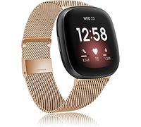 JZWCHQ Sangle en métal compatible avec Fitbit Versa 3 STRAP/FITBIT SENSE BRODE DE REMPLACEMENT DE REMPLACEMENT ACI
