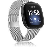 JZWCHQ Sangle métallique compatible avec Fitbit Versa 3 Solde/Fitbit Sense Sandle STRAP STRAP DE REMPLACEMENT D'AREILLEMENT ACTION