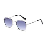 JZWCHQ Small Frame Hommes et Femmes Lunettes de Soleil Tendeaux de Conduite en Plein air UV400 Lunettes de Soleil (Couleur: E, Taille: 1)