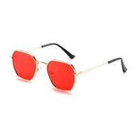 JZWCHQ Small Frame Hommes et Femmes Lunettes de Soleil Tendeaux de Conduite en Plein air UV400 Lunettes de Soleil (Couleur: E, Taille: 1)