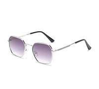 JZWCHQ Small Frame Hommes et Femmes Lunettes de Soleil Tendeaux de Conduite en Plein air UV400 Lunettes de Soleil (Couleur: E, Taille: 1)