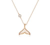 JZWCHQ son collier pendentif en queue de poisson, le meilleur cadeau des colliers d'anniversaire de la Saint-Valentin de la mère pour femmes
