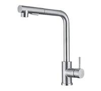 JZWCHQ Sortez de la cuisine Tap en acier inoxydable 2 modes brossés