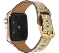 JZWCHQ STRACS STRACS GLITTER CHAMBRE COMPATIBLE COMPATIBLE AVEC APPON WATCH 5 4 BNND 40MM 44MM 38MM 42MM FEMMES MEN BLING BLING BRACLET ASSION POUR IWATCH 3 2 1 (pour 38 mm 40 mm d'or)