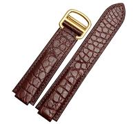 JZWCHQ STRAPE AMERICAN CROCODILE DE COURTURE DE CROCIDE APPROPRES POUR LE BLOONE CONVEX STRAP DE CUIR 18MM HOMMES ET FEMMES NOIR