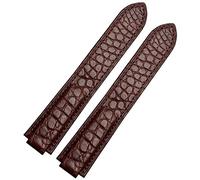 JZWCHQ STRAPE AMERICAN CROCODILE DE COURTURE DE CROCIDE APPROPRES POUR LE BLOONE CONVEX STRAP DE CUIR 18MM HOMMES ET FEMMES NOIR