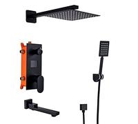 JZWCHQ Système de Douche Robinet de Douche de Salle de Bain 3 Fonctions robinets de Douche numérique Noirs Mat