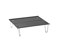 JZWCHQ Table à Manger Pliante Bureau de Pique-Nique léger ménage de Bureau Portable Accessoires de Camping Mini Table de Camping en Aluminium en Aluminium en Plein air (Couleur: Noir)