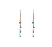 JZWCHQ Tempérament rétro Blue Water Drop diamant Piche