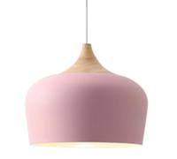 JZWCHQ Tête de Pendentif de Plafond Danois Simple - Lampe Suspendue en métal personnalisée E27, chaner Moderne réglable pour la Cuisine, la Chambre, la Salle à Manger et Le Restaurant (Bleu, 30 cm)
