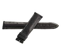 JZWCHQ Zenith 19 mm x 16 mm Band de montre en cuir noir