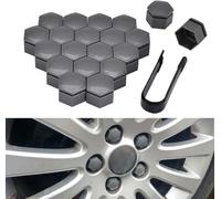 JZWJNFYY 20 Pièces Cache Ecrou,pour Bentley Bentayga 2015-2022 Capuchons Ecrou Bouchons Protecteurs D'éCrou Couvre Ecrou Protection Couvre avec Outil Demontage,Grey-19mm
