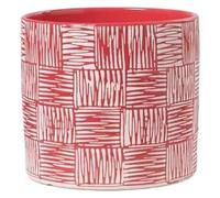 JZYANXBX Grand Pot de Fleurs d'intérieur en céramique Simple, idéal for créer des compositions végétales Originales dans Le Salon et sur Le Balcon.(Red,Large)