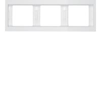 Frame 3gang hor., K.1, p. white glossy 4011334263319