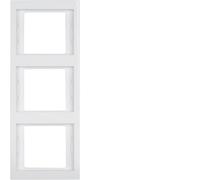 Hager 13337009 - Cadre 3EV K1 bl. polaire, brillant
