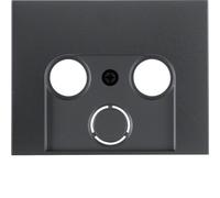 K.1 MODULE ANTHRACITE MAT PLAQUE POUR PRISES TV-SAT 12017016