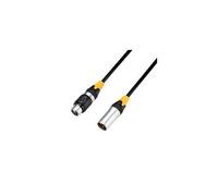 Adam Hall Câble K 4 DMF 1000 IP65 - DMX AES/EBU XLR mâle 3 points vers XLR femelle 10 m