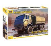 K-5350 MUSTANG Russian Three Axe Camion 1:72 Plastique Model Kit Zvezda