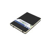 Kangaro Carnet de croquis A5 — couverture rigide polyuréthane noire, 80 feuilles 140 g papier crème