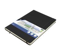 [K-861240] kangaro Cahier de croquis Couverture PU Noir A4 160 Pages 140g Crème