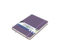 Carnet de croquis Kangaro A5 - Couverture rigide en polyuréthane - 80 feuilles - 140 g - Papier crème - Avec élastique et bande élastique