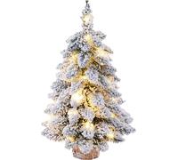 K��arbre de Noel artificiel 45 cm polyvalent Mini PVC Simulation Décoratif Tableau Orament Blanc